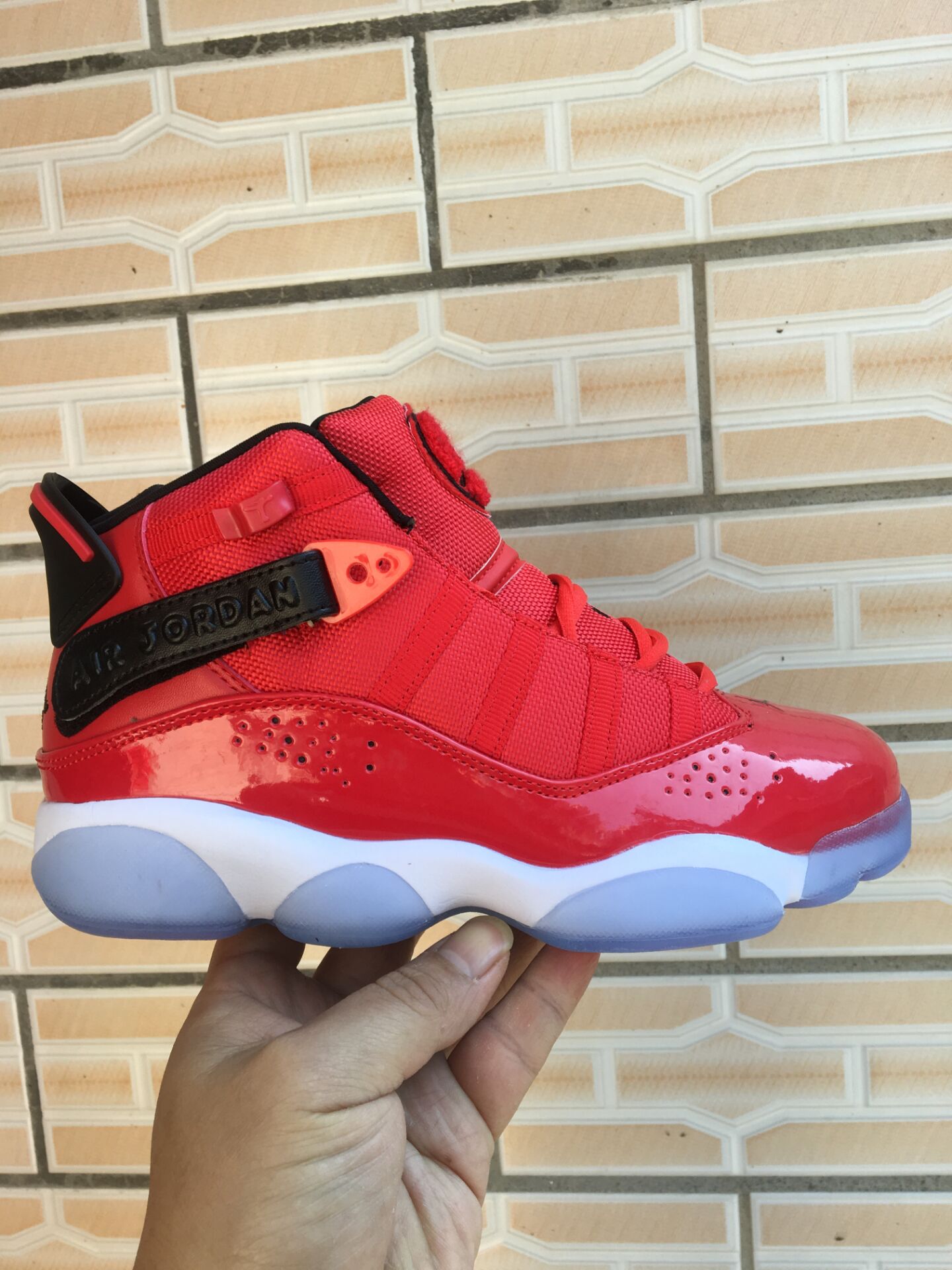 Women Air Jordan Six Rings Red Black